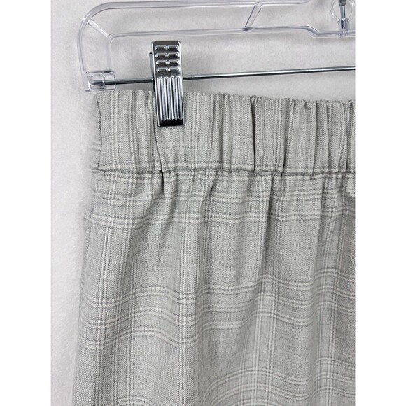 Rachel Zoe Womens Gray Plaid Mini Skirt Light Gray Fully Lined Skirt NWOT SZ XS - Picture 4 of 11